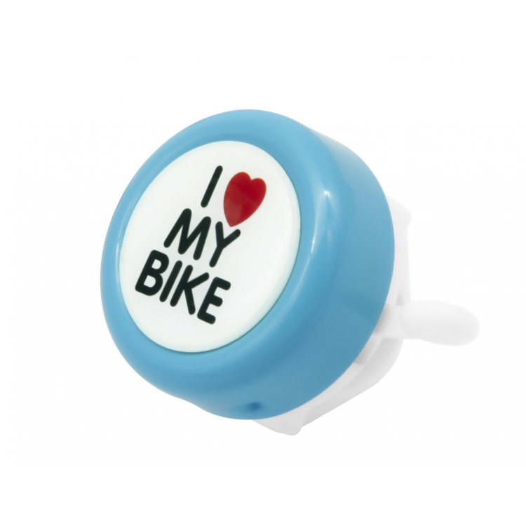 Zvonček s nápisom modrý